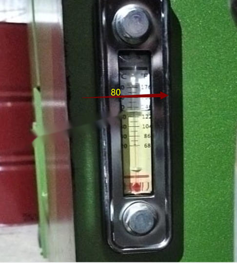 hydraulic oil level