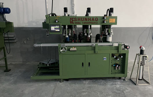 3 head melamine tableware edge grinding machine