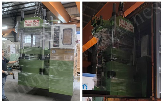 Shunhao double color dinnerware melamine molding machine shipment