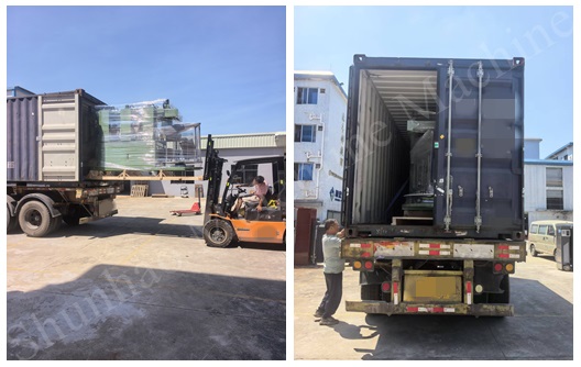 Shunhao high quality melamine ware edging grinding machine shipment