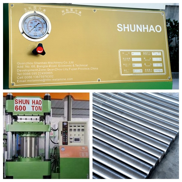 600 tons Shunhao melamine sink compression molding machine