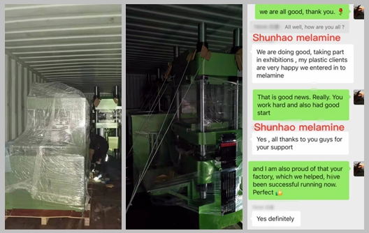 Shipment of Shunhao Melamine Molding and Edge Grinding Machines