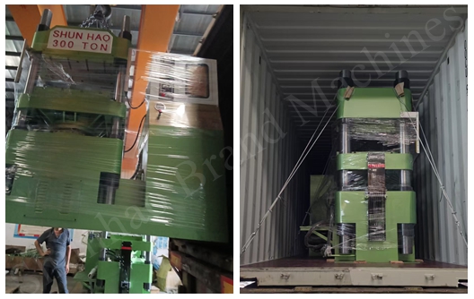 Shunhao Automatic 300 Tons Hydraulic Melamine Molding Machine Shipment