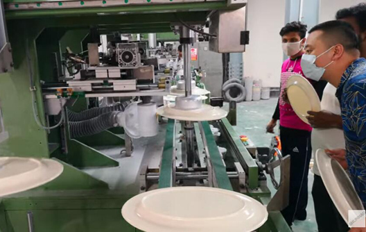 Shunhao Automatic Melamine Grinding Machine For Melamine Dinnerware
