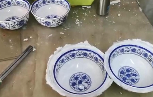 How to Put Decal Paper 2 Sides of Melamine Bowl?