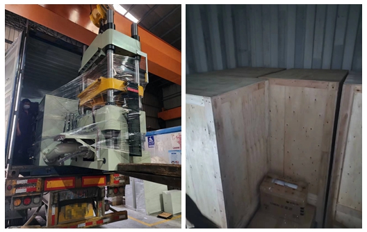 Shunhao Factory Melamine Molding Machine and Preheating Machine Shipment