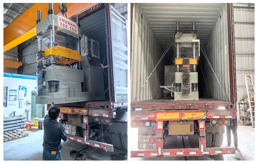 300 Tons Melamine Molding Machine and Melamine Molding Powder Shipment